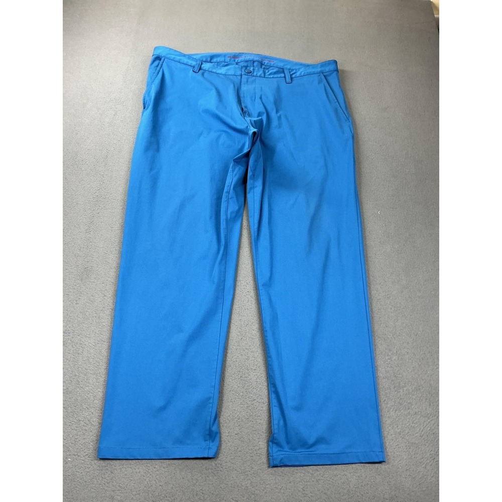 Rhone Pants Mens 40x28 Blue Microfiber Chino Performance‎ Casual Golf Tech